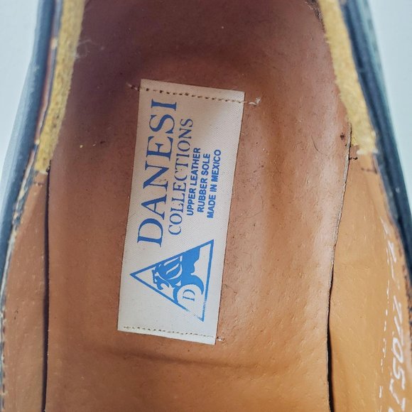 Danesi Collections Men's Black Leather Crucifix Loafers Sz 10.5 MUST SEE! - Picture 6 of 12